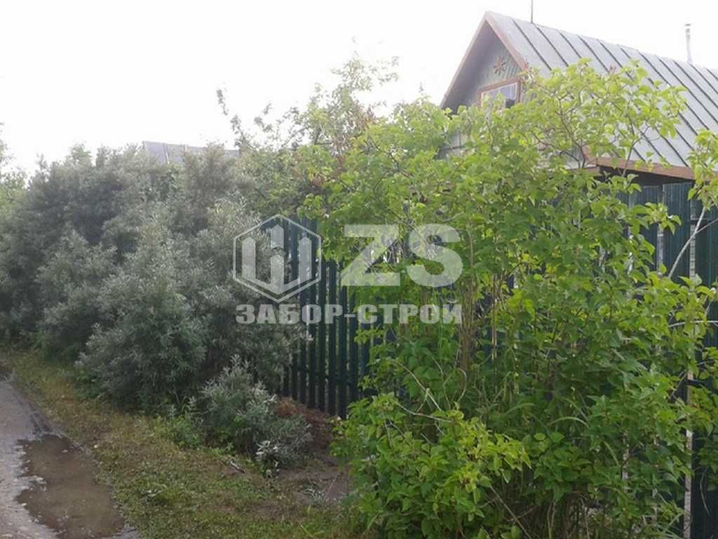 Стальной забор из евроштакетника 25 метров с установкой под ключ в ...