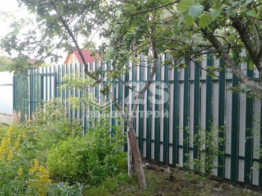 Стальной забор из евроштакетника 25 метров с установкой под ключ в ...